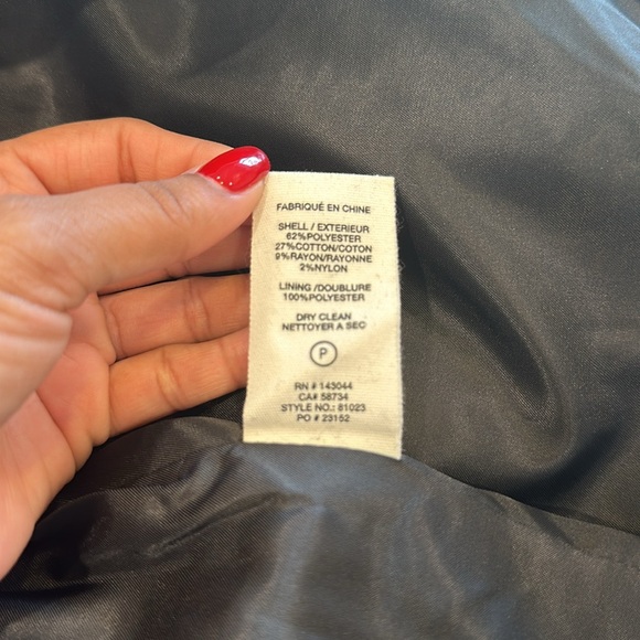 Avec Les Filles New With Tags -Double-Breasted Faux Wool Black Wrap Coat, Size M - Picture 4 of 6